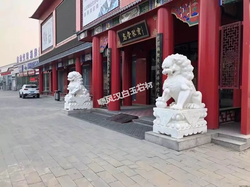 北京汉白玉石狮子